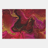 Feuille De Papier Cadeau Elégant art de la parties scintillant en marbre de (Devant)