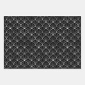 Feuille De Papier Cadeau Elegant Art Deco Silver Patterns (Devant 2)