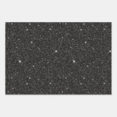 Feuille De Papier Cadeau Elegant Black White Abstract Wedding (Devant 2)