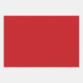 Feuille De Papier Cadeau Elégant bleu marine vert rouge uni moderne (Devant 2)