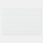 Feuille De Papier Cadeau Elegant Blue Hydrangea Pattern Gray Stripe  (Devant 3)