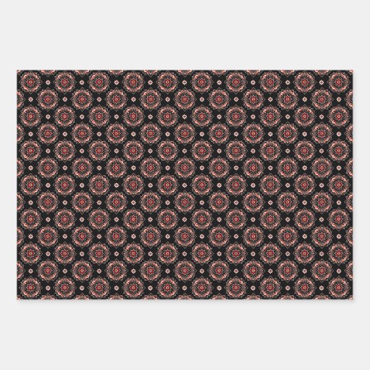 Feuille De Papier Cadeau Élégant Boho Chic Floral Pattern (Devant)