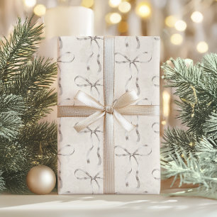 Feuille De Papier Cadeau Élégant Boho minimal Texture et vaches vacances