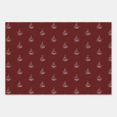 Feuille De Papier Cadeau Élégant cadeau de Noël Red Joyeux (Devant 2)