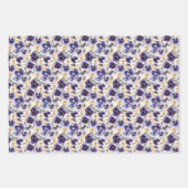 Feuille De Papier Cadeau Elégant carrelage blanc (Devant 2)