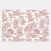 Feuille De Papier Cadeau Elégant Chic Horse Toile (Devant 2)