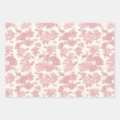 Feuille De Papier Cadeau Elégant Chic Rose Toile Cerf Boodland (Devant 2)