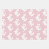 Feuille De Papier Cadeau Elégant Chic Rose Toile Cerf Boodland (Devant 2)