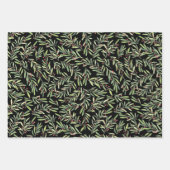 Feuille De Papier Cadeau Elegant Christmas Branches and Berries (Devant)