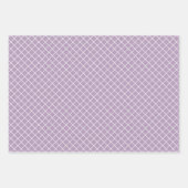 Feuille De Papier Cadeau Élégant couleur clair rétro Tartan Plaid Motif (Devant 3)