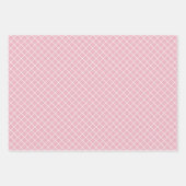 Feuille De Papier Cadeau Élégant couleur clair rétro Tartan Plaid Motif (Devant 3)