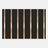 Feuille De Papier Cadeau Élégant Damas Or Sur Bourgogne (Devant 2)