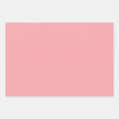 Feuille De Papier Cadeau Élégant Damas rose clair (Devant 3)