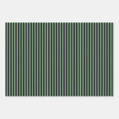 Feuille De Papier Cadeau Élégant Damas vert (Devant 2)