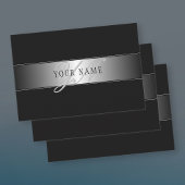 Feuille De Papier Cadeau Élégant écriture de script de monogramme modifiabl