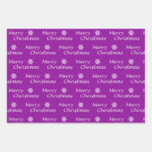 Feuille De Papier Cadeau Élégant Fa de Noël Moderne La La La (Devant 2)