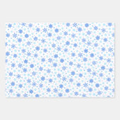 Feuille De Papier Cadeau Élégant Flocon de neige rouge vert blanc Noël mode (Devant)