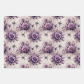 Feuille De Papier Cadeau Élégant Floral Alternative Halloween Motif (Devant 3)