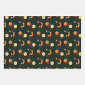 Feuille De Papier Cadeau Elegant Gift Wrap w/ citrus, berries & botanicals (Devant)