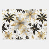 Feuille De Papier Cadeau Elegant Graphic Starburst Motif (Devant 3)