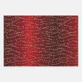 Feuille De Papier Cadeau Élégant jeu de Noël rouge 3 (Devant 2)