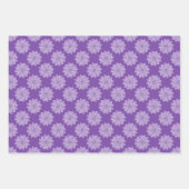Feuille De Papier Cadeau Élégant joli motif mandala violet girly (Devant)