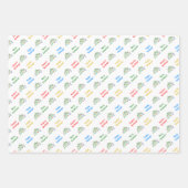 Feuille De Papier Cadeau Elégant "Joyeux Noël" & Arbre de Noël customisé (Devant 2)