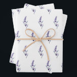 Feuille De Papier Cadeau Élégant lavande floral<br><div class="desc">Chaque future maman mérite d'être célébrée,  alors assurez-vous de la couvrir de tout votre amour et de quelques cadeaux amusants ! Organisez la baby shower parfaite avec ces élégantes fournitures lavande.</div>