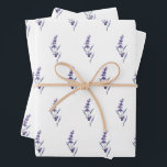Feuille De Papier Cadeau Élégant lavande floral<br><div class="desc">Chaque future maman mérite d'être célébrée,  alors assurez-vous de la couvrir de tout votre amour et de quelques cadeaux amusants ! Organisez la baby shower parfaite avec ces élégantes fournitures lavande.</div>