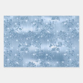 Feuille De Papier Cadeau Elegant Light Blue Glitter Glam Patterns (Devant)