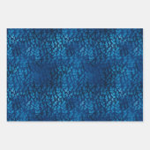 Feuille De Papier Cadeau Elégant Luxe Blue Gold Noël (Devant 3)