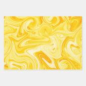 Feuille De Papier Cadeau Elégant Marbelized Paint Art Holiday Hanoukka (Devant 2)