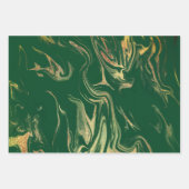 Feuille De Papier Cadeau Élégant marbre doré moderne  (Devant 3)