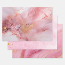 Élégant marbre rose et or