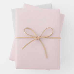Feuille De Papier Cadeau Élégant Mariage d'amour rose pâle