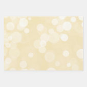 Feuille De Papier Cadeau Élégant Mariage Motif Gold Bokeh (Devant 2)