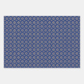 Feuille De Papier Cadeau Élégant modèle floral géométrique Boho (Devant 3)
