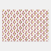 Feuille De Papier Cadeau Élégant moderne | Doodles de Noël (Devant 3)