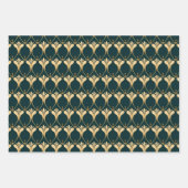 Feuille De Papier Cadeau Élégant motif carrelé Art déco (Devant 2)