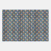Feuille De Papier Cadeau Élégant motif de carreaux Art Déco pour fête  (Devant 2)