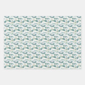 Feuille De Papier Cadeau Élégant motif de carrelage de Lotus (Devant)