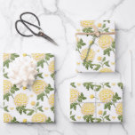 Feuille De Papier Cadeau Élégant Motif de fleurs d'hydragea jaune<br><div class="desc">Faites ressortir vos cadeaux avec l'Elégante feuille de papier Motif à fleurs d'Hydrangée Jaune, ornée de fleurs dorées délicates pour un look intemporel et sophistiqué. Parfait pour les anniversaires, les mariages et les occasions spéciales, ce design ajoute une charmante touche florale à tout présent. Idéal pour ceux qui aiment l'emballage...</div>