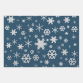 Feuille De Papier Cadeau Élégant motif de flocon de Noël (Devant 2)