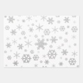 Feuille De Papier Cadeau Élégant motif de flocon de Noël (Devant 2)