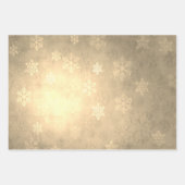 Feuille De Papier Cadeau Élégant motif de flocon de Noël (Devant 2)