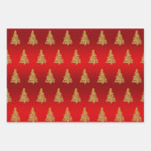 Feuille De Papier Cadeau Élégant motif de Noël Gold (Devant 2)
