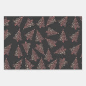 Feuille De Papier Cadeau Élégant motif de sapin de Noël (Devant)