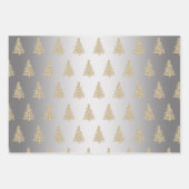 Feuille De Papier Cadeau Élégant motif de sapin de Noël (Devant 2)