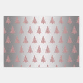 Feuille De Papier Cadeau Élégant motif de sapin de Noël (Devant)