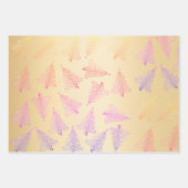 Feuille De Papier Cadeau Élégant motif de sapin de Noël (Devant 3)